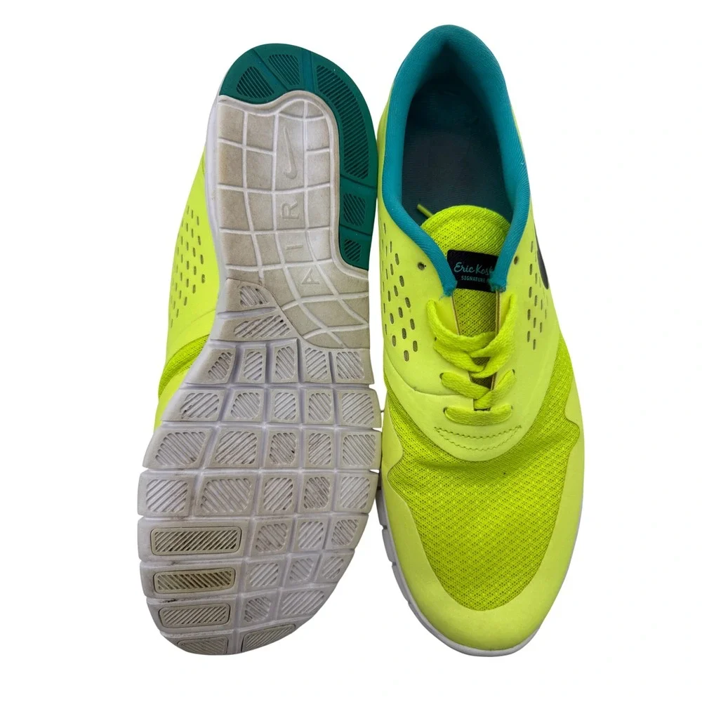 Nike SB Eric Koston 2 Max Mens 11 Volt Yellow Excellent Skateboarding 631047-703